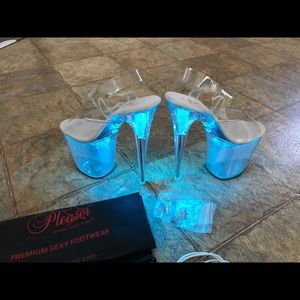 Pleaser Platform Light Up Heels FLASHDANCE-808CH